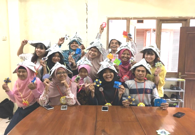 日本語パートナーズ、インドネシア 西ジャワ州、折り紙教室