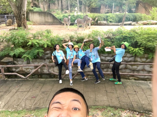 タイ、チョンブリーの日本語パートナーズの活動 動物園での授業の写真5