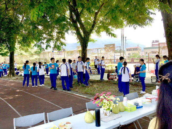 台湾、南投の日本語パートナーズの活動 学校行事の写真2