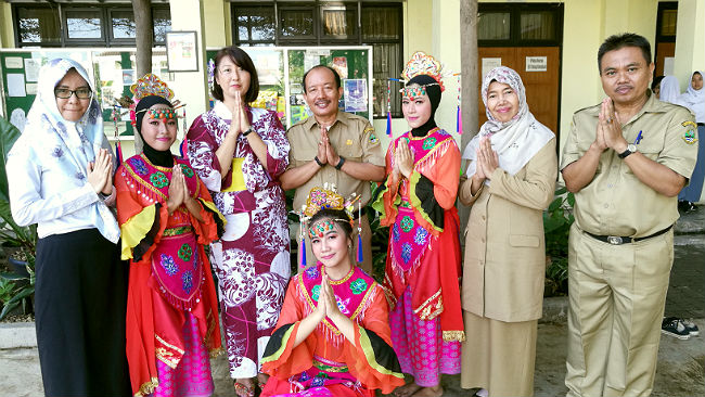 インドネシア、西ジャワ州の日本語パートナーズの活動の様子4