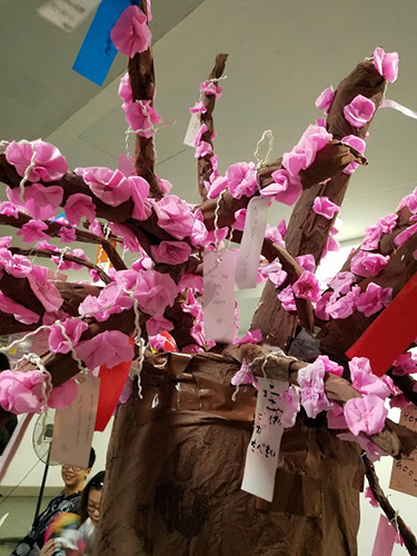 手作りの桜の樹の写真