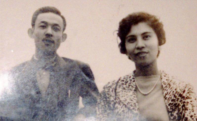 大叔母プリフィカシオン・クレメーニャ（ネネおばあちゃん）と彼女のフィアンセの写真