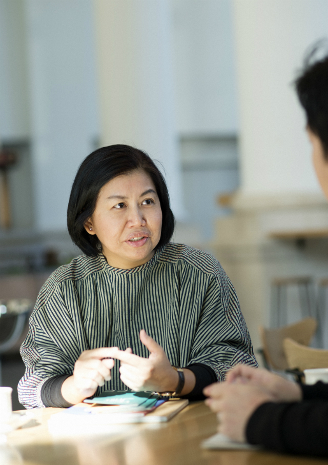 A photo of Ms.Luckana Kunavichayanont during interview