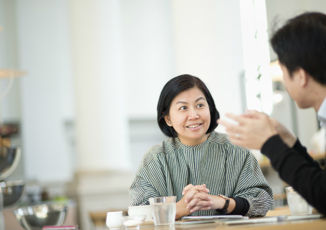 A photo of Ms.Luckana Kunavichayanont during interview