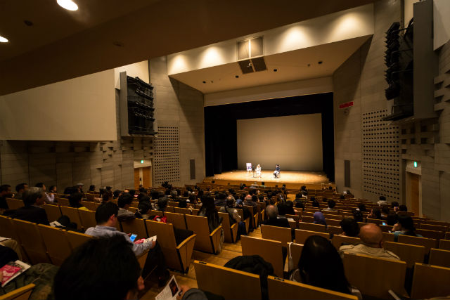 A photo of the public talk