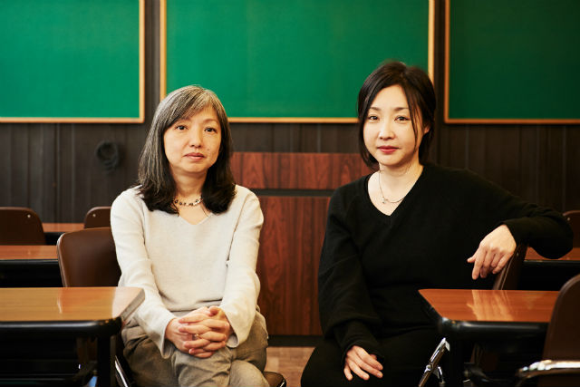 A photo of Kim Seong-Hee and Makiko Yamaguchi during the Asia Hundreds interview