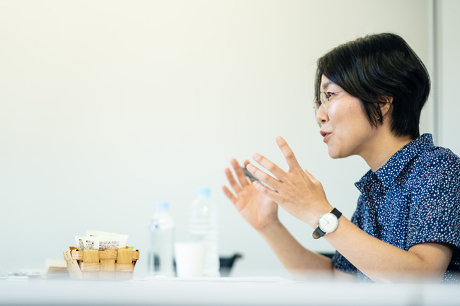 A photo of Ms. Hashimoto during the Asia Hundreds interview