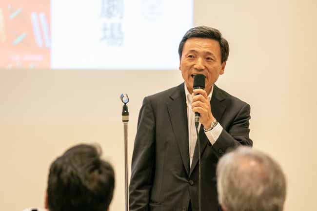 中村一郎三陸国際芸術推進委員会委員長の写真